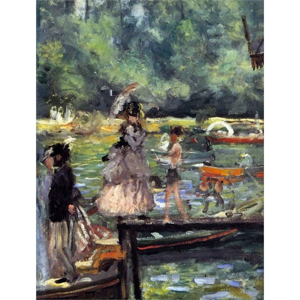 Renoir - La Grenouillere (Detail)