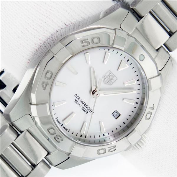 NEW Ladies Stainless Steel Tag Heuer Mother Of Pearl Dial With Box And Card