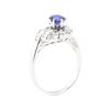 Image 4 : 1.13 ctw Sapphire and Diamond Ring - 14KT White Gold