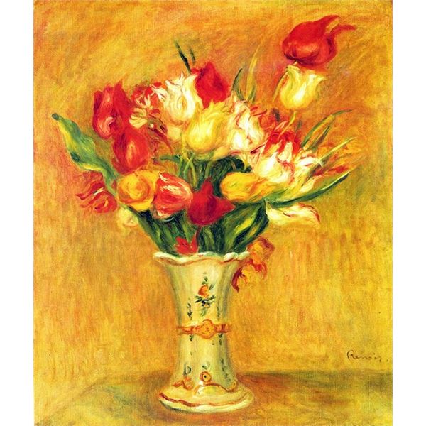 Renoir - Tulips In A Vase