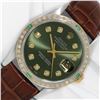 Image 1 : Rolex Datejust Mens 36 Olive Green Diamond Bezel 18K/SS Oyster Perpetual With Le