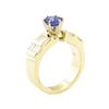 Image 4 : 1.95 ctw Blue Sapphire And Diamond Ring - 14KT Yellow Gold
