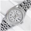 Image 2 : Rolex Stainless Steel White Roman And Gold Diamond Bezel Oyster Perpetual With R