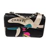 Image 1 : Chanel Multicolor Leather Print Mini Shoulder Bag