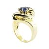 Image 4 : 1.58 ctw Oval Brilliant Blue Sapphire And Diamond Ring - 14KT Yellow Gold