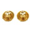 Image 2 : Chanel Gold Round Rhinestone Earrings