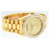 Image 5 : Rolex Mens 18K Yellow Gold 2.75 ctw Channel Set Diamond Day Date President Wrist