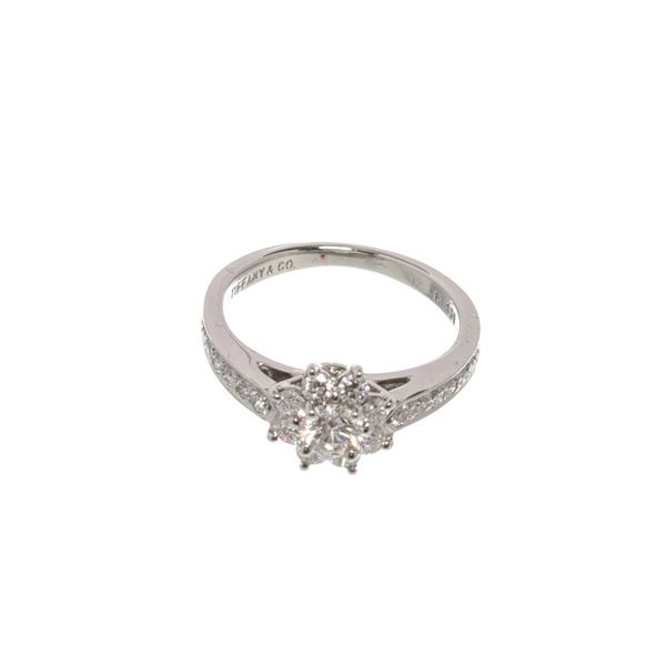 Tiffany  Co. Silver Flora Ring