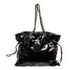 Image 1 : Chanel Black Chain Leather Tote Bag