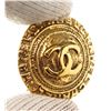 Image 3 : Chanel Gold CC Round Disc Earrings