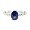 Image 2 : 1.78 ctw Sapphire and Diamond Ring - 14KT White Gold