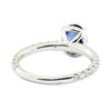 Image 3 : 1.78 ctw Sapphire and Diamond Ring - 14KT White Gold