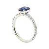 Image 4 : 1.78 ctw Sapphire and Diamond Ring - 14KT White Gold