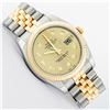 Image 3 : Rolex Mens New Style 18K Yellow Gold And Stainless Steel Factory Champagne Diamo