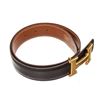 Image 6 : Hermes Black Leather Constance 65cm Belt