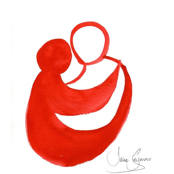 Jane SEYMOUR: Kindness Campaign - Embrace V. (red and white)