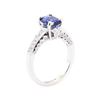 Image 4 : 2.16 ctw Sapphire And Diamond Ring - 18KT White Gold