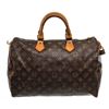 Image 1 : Louis Vuitton Brown Monogram Canvas Speedy 35cm Satchel Bag