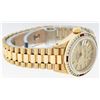 Image 3 : Rolex Ladies 18K Yellow Gold Ruby And Champagne Index President Wristwatch