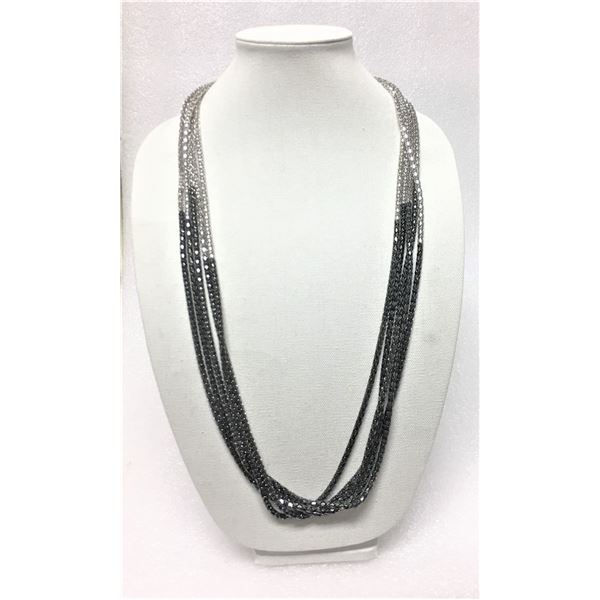 Graziano Multiple Strand Ombre Metal Necklace