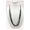 Image 1 : Graziano Multiple Strand Ombre Metal Necklace