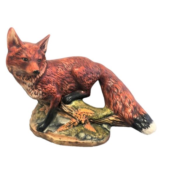 Hand painted Ceramic Fox