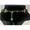 Image 2 : Green Bead Chain and Matching Clip On Earrings