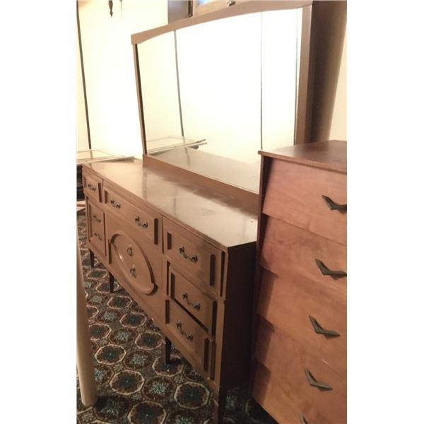 Vintage Dresser with Mirror - PICK UP AT FARM