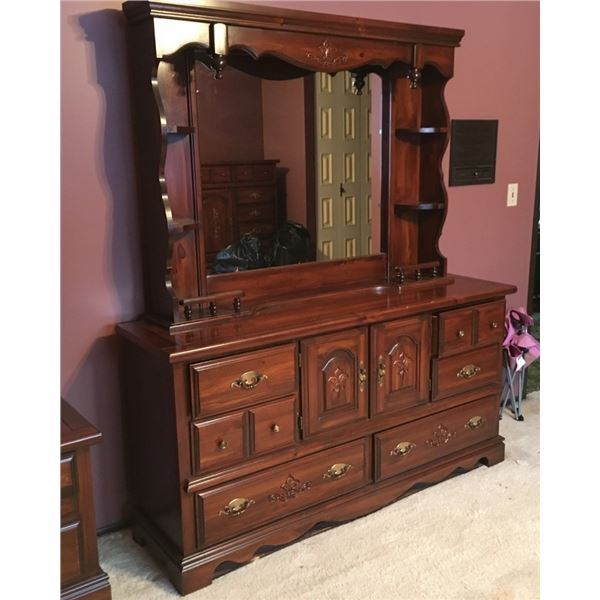 Fine Dresser with Mirror  - PICK UP AT FARM