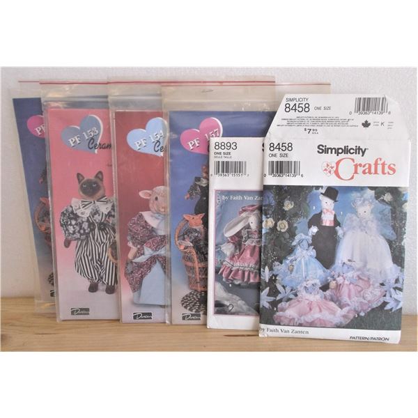 Box of Vintage Doll Clothing Patterns