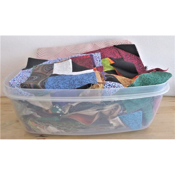 Shoebox Bin of Fabric