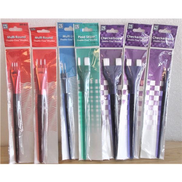 Loew Cornell "Double Time Brushes" - SEVEN Different Brushes