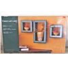 Image 1 : Framed Wall Cubbies Three Piece Set - Appears New