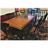 Image 1 : Dining Table with SIX chairs and two extension leafs , Vilas Canada,  - PICK UP AT FARM