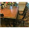 Image 2 : Dining Table with SIX chairs and two extension leafs , Vilas Canada,  - PICK UP AT FARM