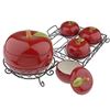 Image 1 : Tempt-Ations Fresh Crop - Apple Cookie Jar with Four Apple Bowls