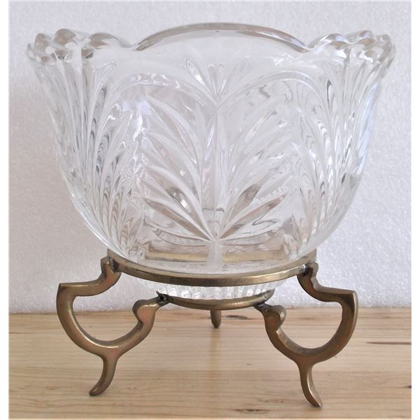 Glass Raised Candy Bowl