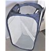 Image 2 : TWO Pack of Collapsible Laundry Hampers - Blue