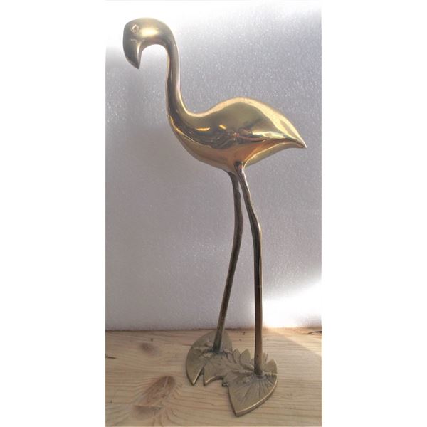 Brass Flamingo