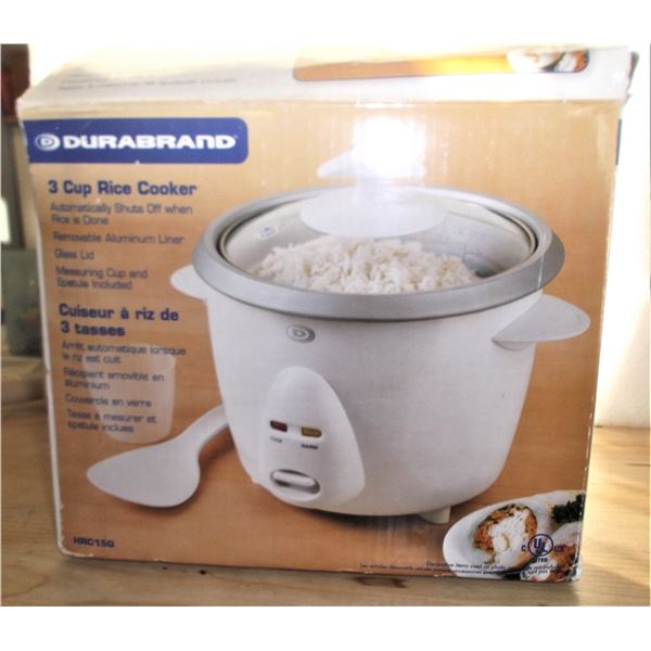 Three Cup Rice Cooker - Appears New