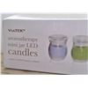 Image 2 : Viatek Aromatherapy Mini Jar LED Candles - NEW in Box