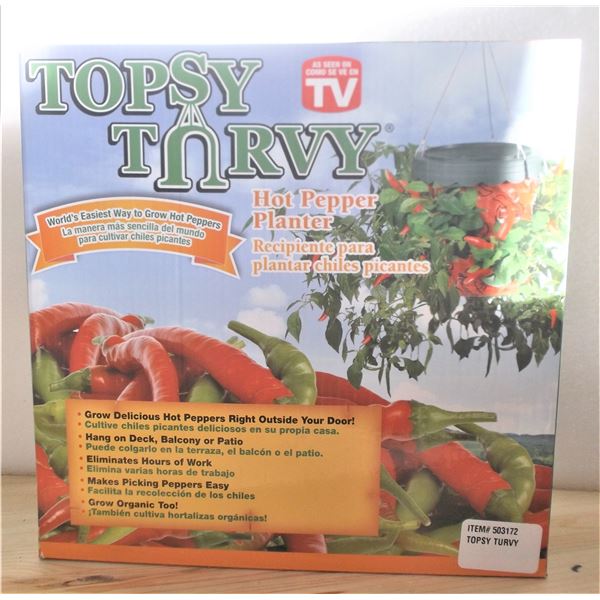 Topsy Turvy Planter - Hot Peppers - NEW