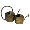 Image 1 : TWO Metal Watering Cans (Lighter weight than brass)