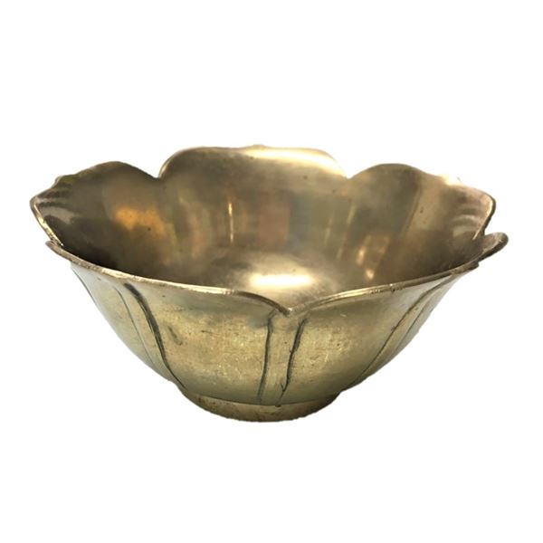 Brass Bowl, flower inspired shape