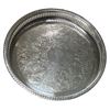 Image 1 : Silver Plated Serving Tray - Diameter 12"