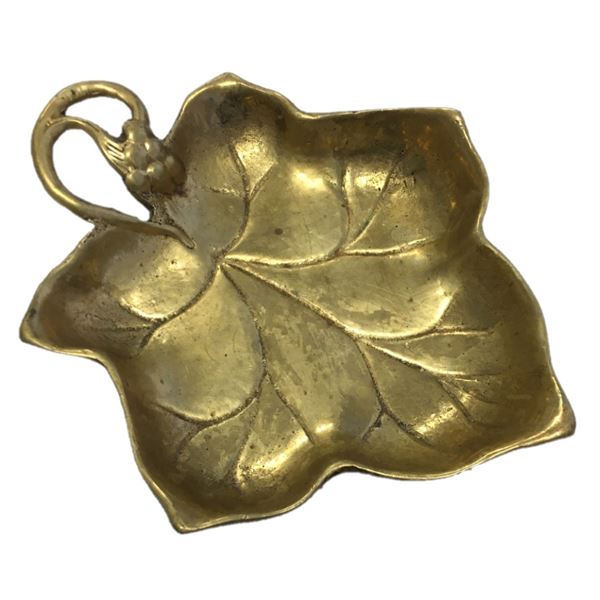 Brass Leaf Trinket Dish