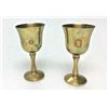 Image 2 : TWO Small Brass Goblets , Made in Portugal