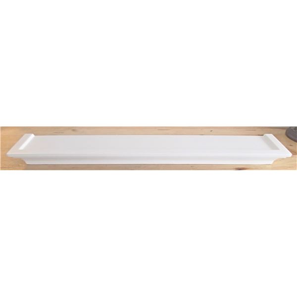 White Floating Shelf - 4" by 24"