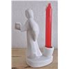 Image 2 : Bisque Fired Set of Four Angel Candle Holders - AS IS - Includes Candles