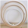 Image 1 : Three Embroidery Hoops - 8", 10", and 12"